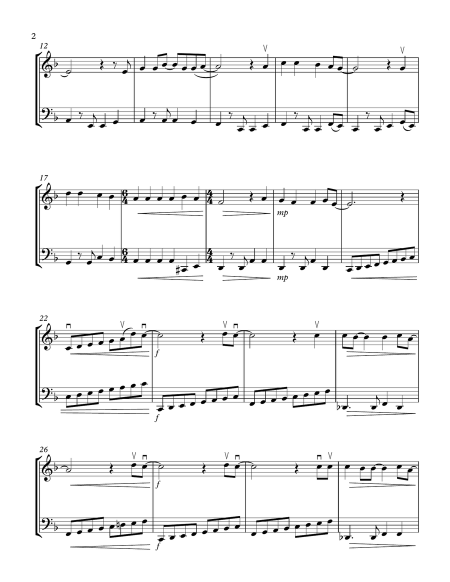 The Man Who Sold The World String Duet scores gallery preview page 2