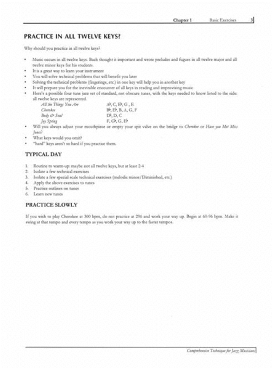 Comprehensive Technique for Jazz Musicians – 2nd Edition Collection / Songbook scores gallery preview page 12