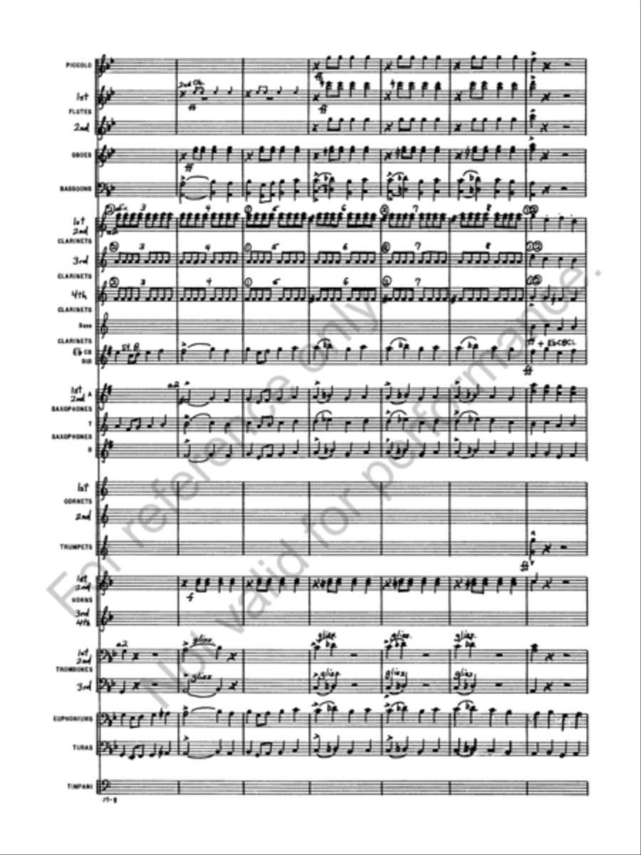 Marche Militaire Francaise Concert Band scores gallery preview page 10