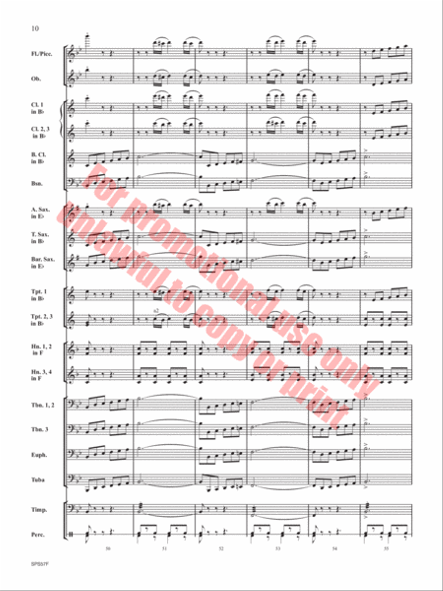 Them Basses Concert Band scores gallery preview page 11