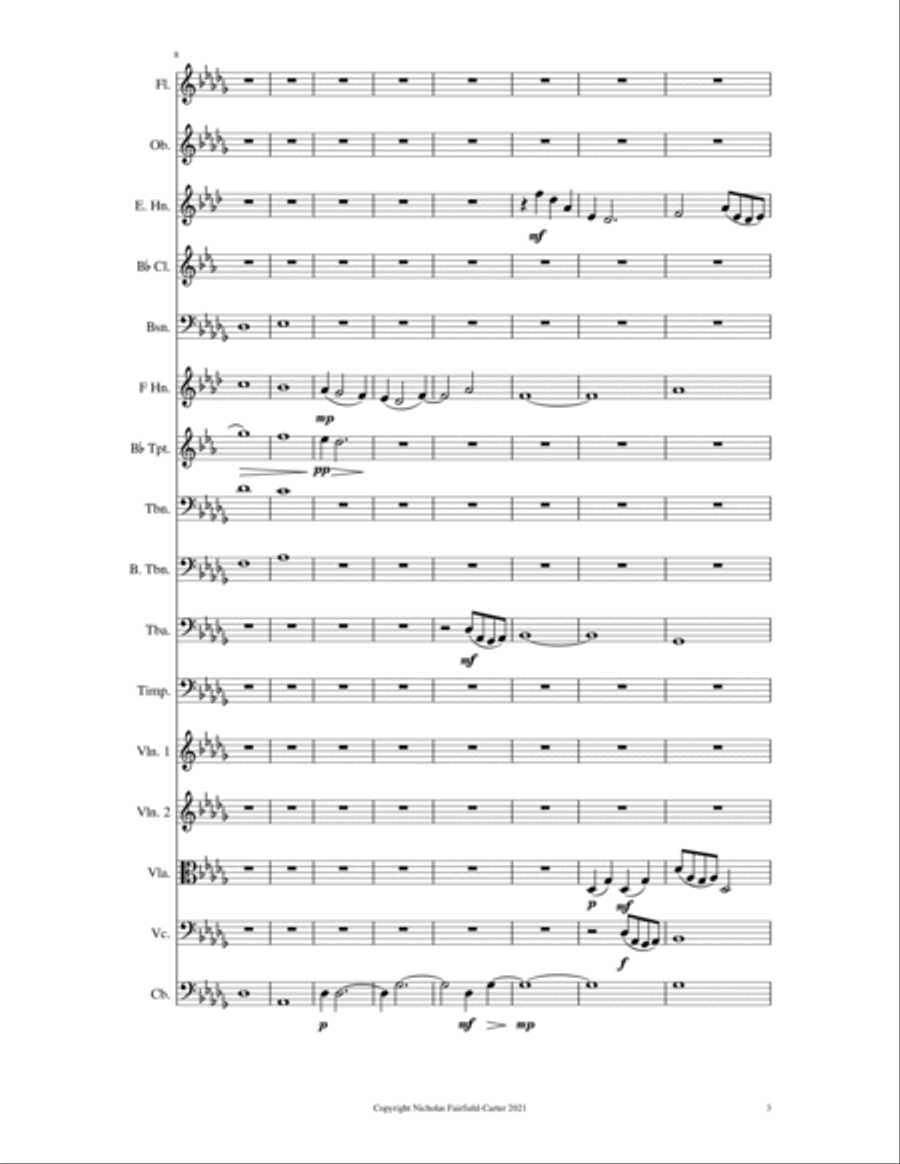 Flower Ridge From Strathcona Park Suite Full Orchestra scores gallery preview page 5