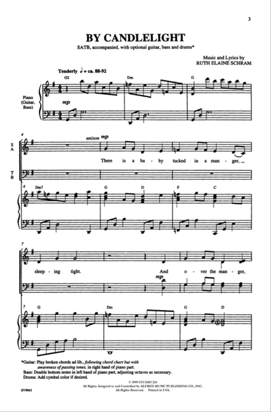 By Candlelight By Candlelight 4-Part scores gallery preview page 2