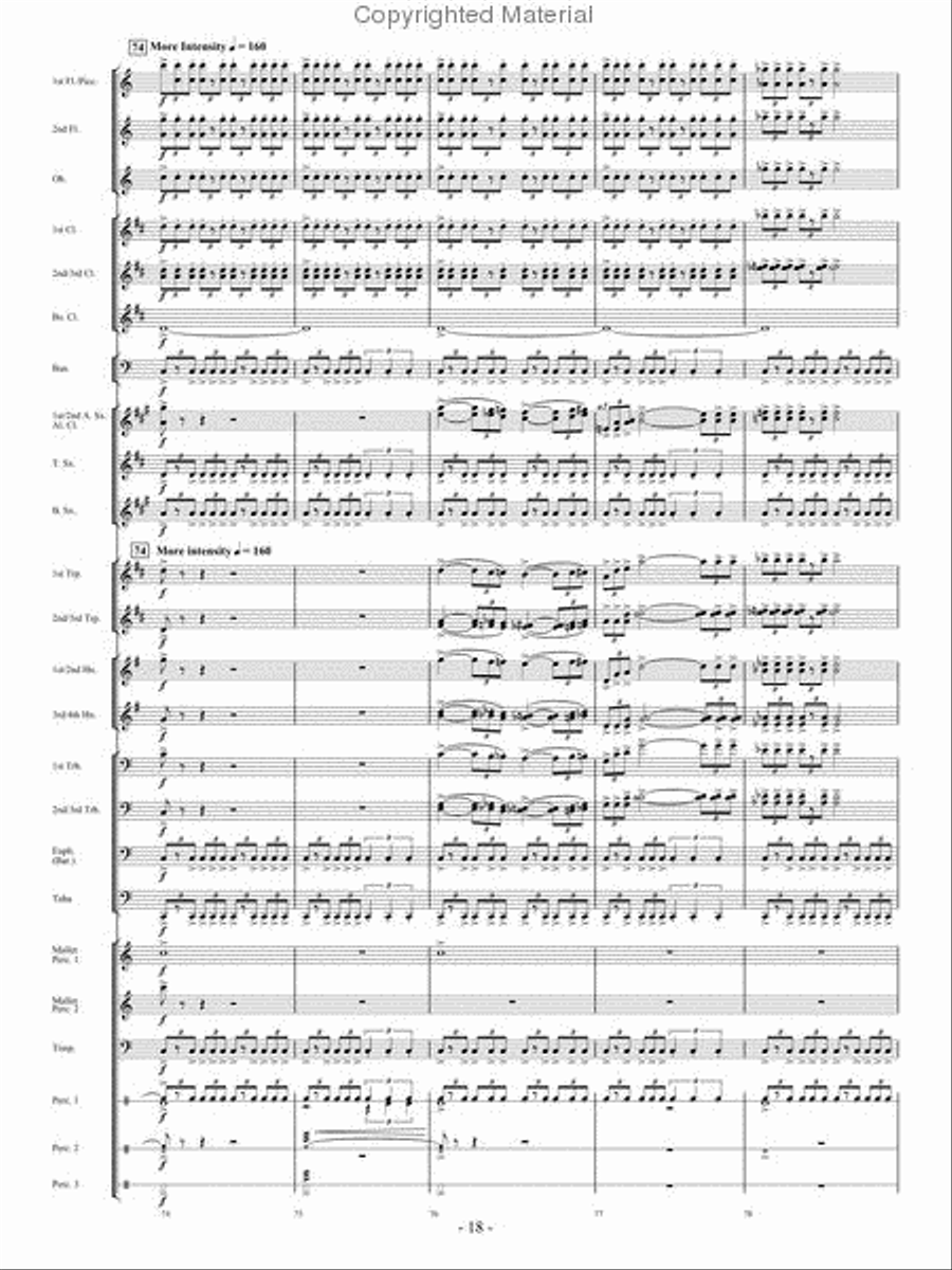 From the Eye of the Storm Concert Band scores gallery preview page 17