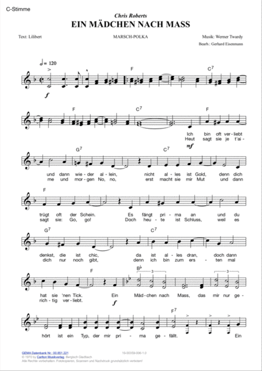 Ein Madchen nach Mass Voice scores gallery preview page 2