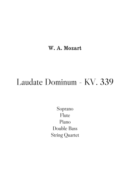 Laudate Dominum - Mozart KV 339 image number null