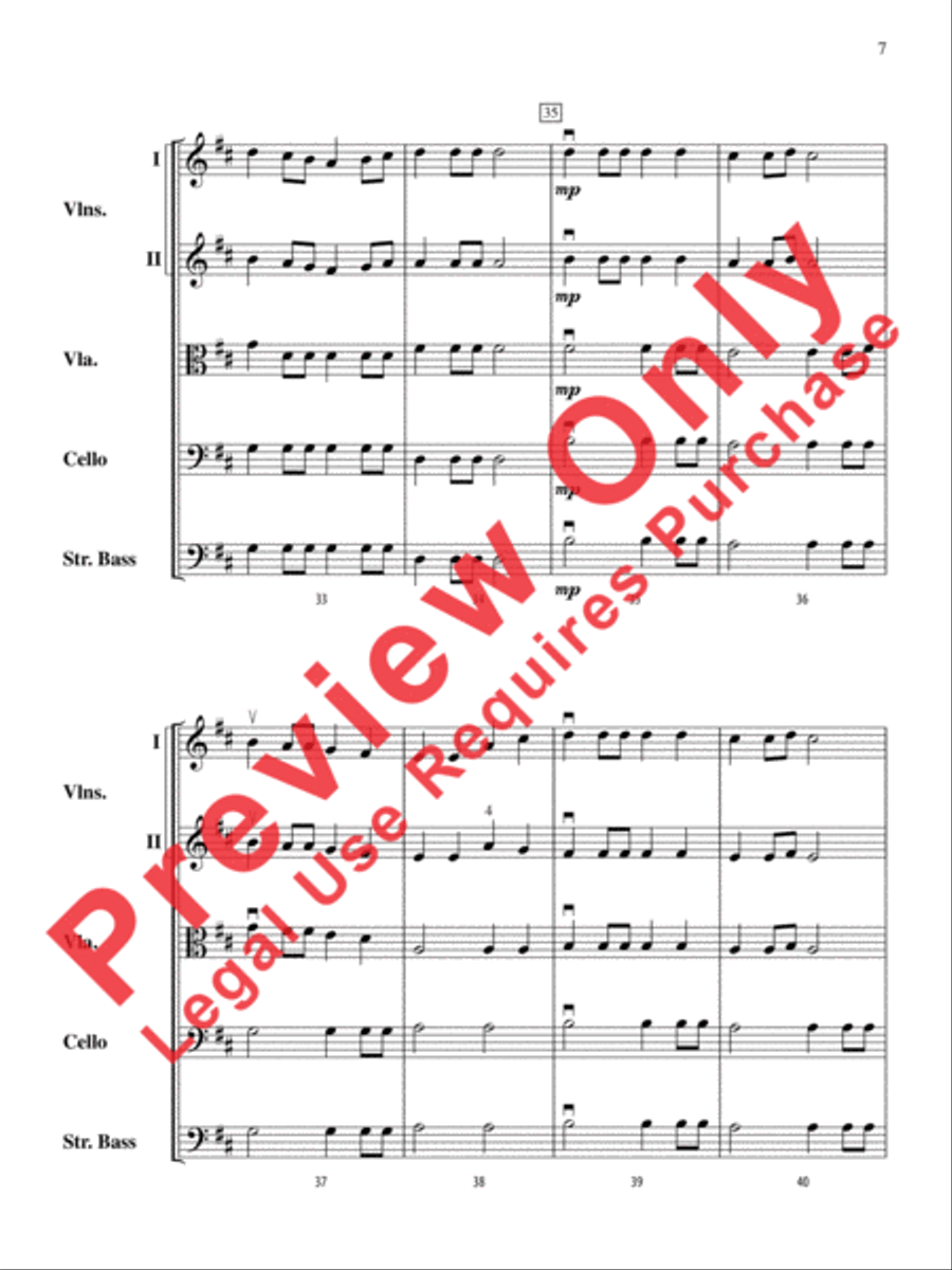 Airborne Heroes String Orchestra scores gallery preview page 7