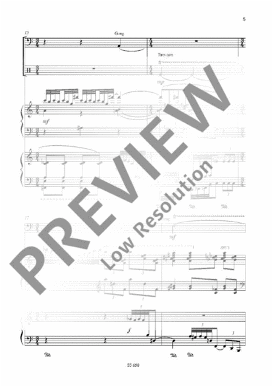 Poème Poème Percussion scores gallery preview page 5