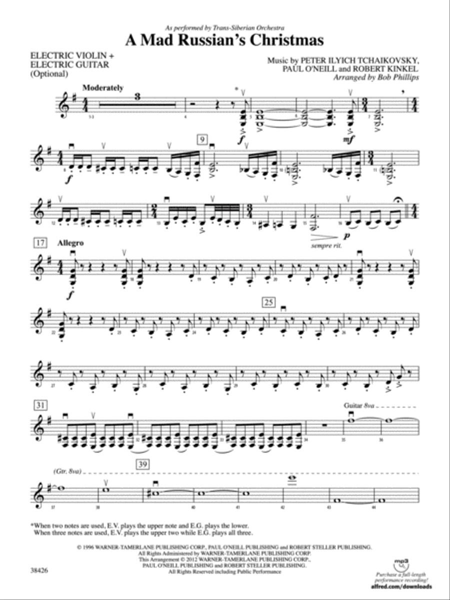 A Mad Russian's Christmas: EVN String Orchestra scores gallery preview page 1