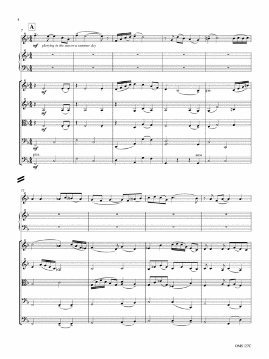 Red Cherry Lark (from Summer Suite) String Orchestra scores gallery preview page 4