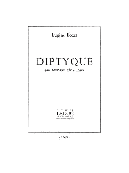 Diptyque (saxophone-alto & Piano)