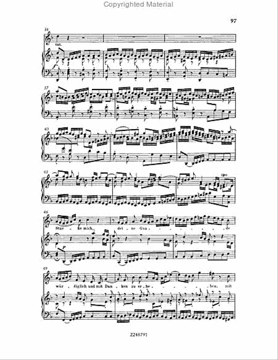 Christmas Oratorio, BWV 248 Choir scores gallery preview page 96