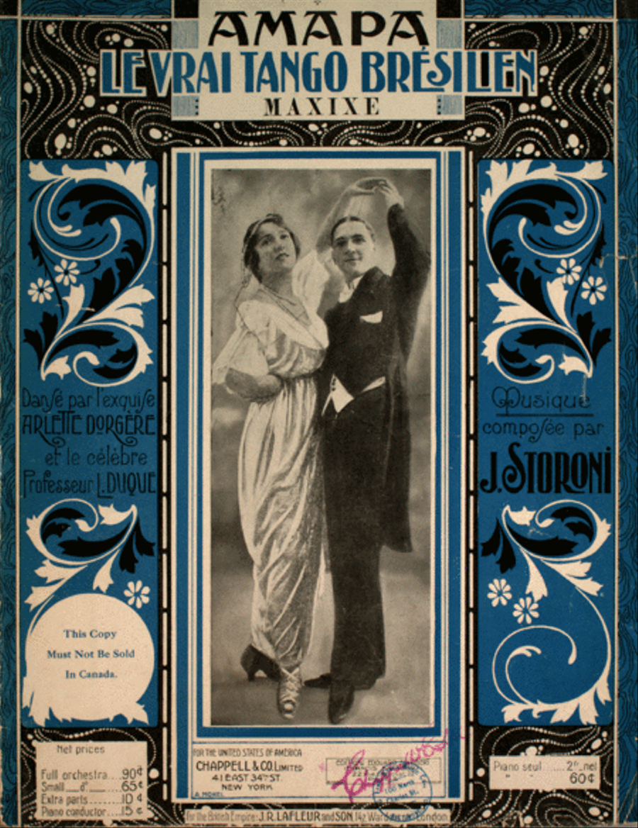 Le Vrai Tango Bresilien. Amapa. Maxixe Piano Solo scores gallery preview page 1