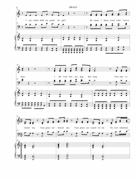 Grace (SATB with Piano) image number null