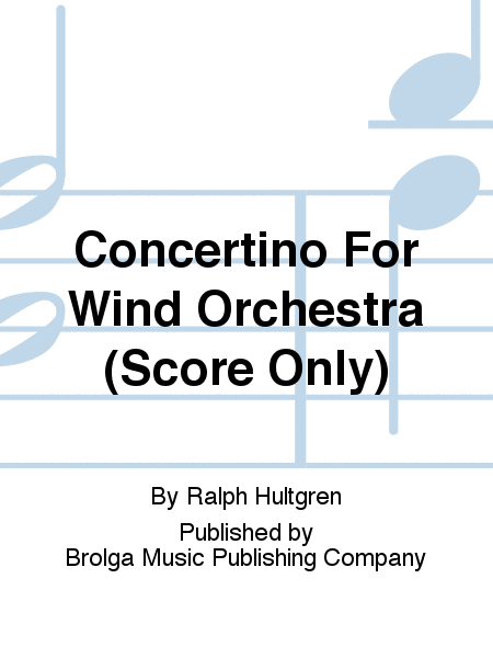 Concertino For Wind Orchestra (Score Only)
