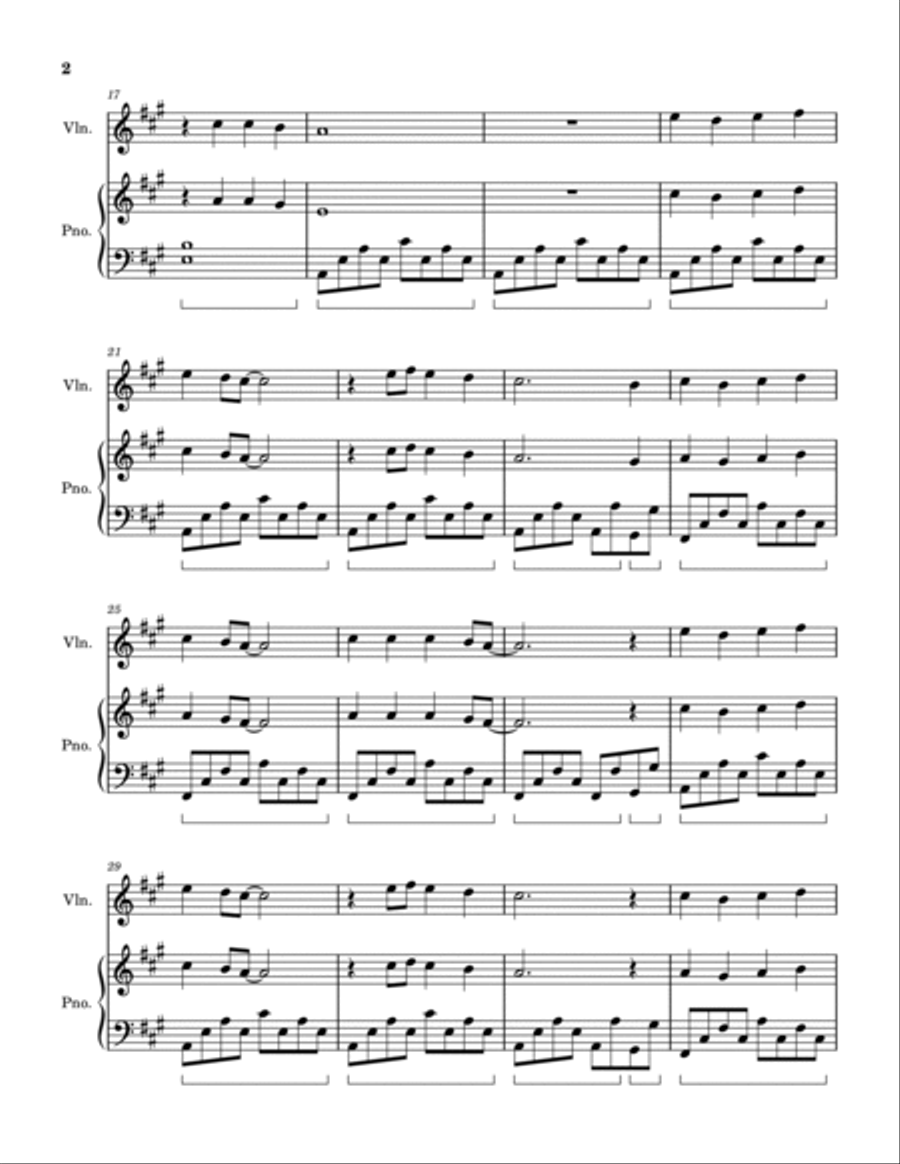 Leaves From The Vine Violin Solo scores gallery preview page 2