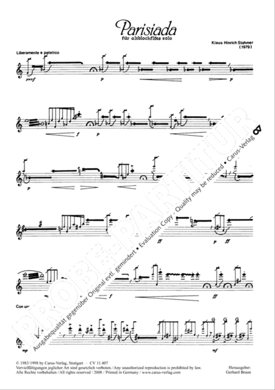 Parisiada Parisiada Recorder scores gallery preview page 2