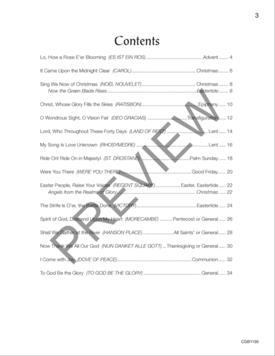 All Praise to Thee, Volume 3 - 12 bells (F5-C7) Handbell Choir scores gallery preview page 3