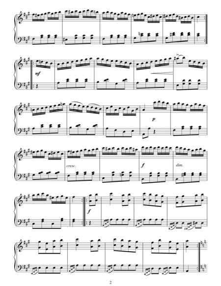 Rondo Alla Turca, from the Piano Sonata A Major, K331