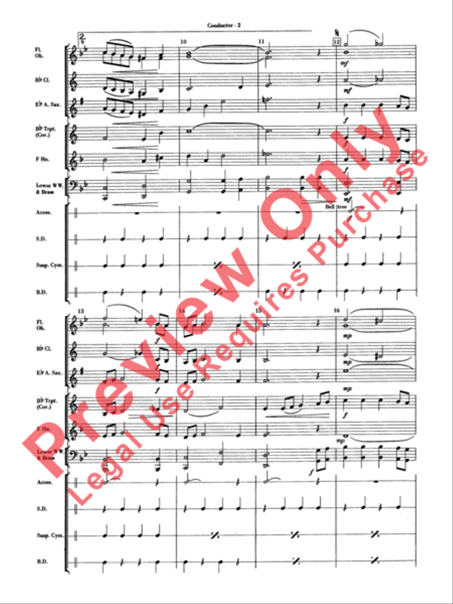 Have Yourself a Merry Little Christmas Concert Band scores gallery preview page 4