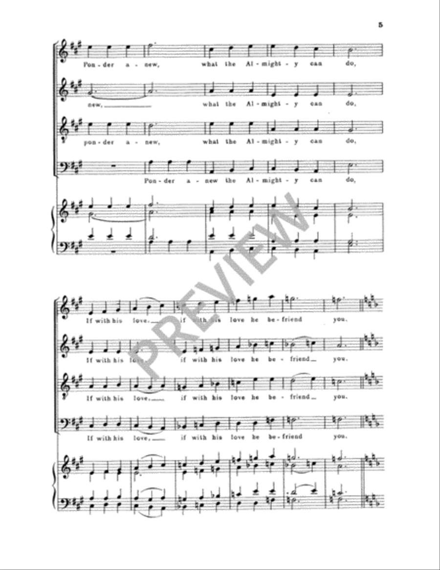 Praise to the Lord Praise to the Lord 4-Part scores gallery preview page 6