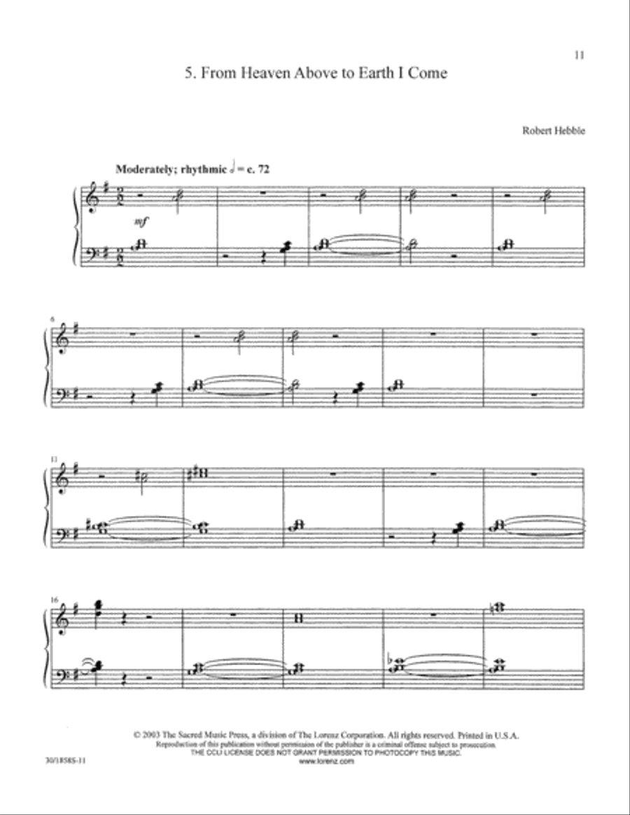 Glad Tidings of Great Joy - Harp Part Choir scores gallery preview page 13