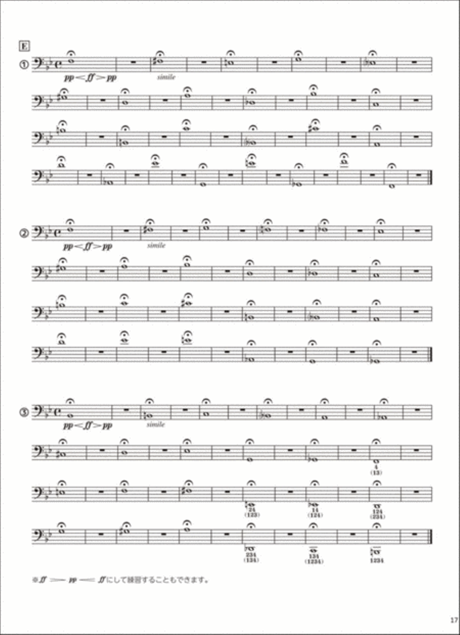 Long Tone Exercises for Euphonium Euphonium scores gallery preview page 4