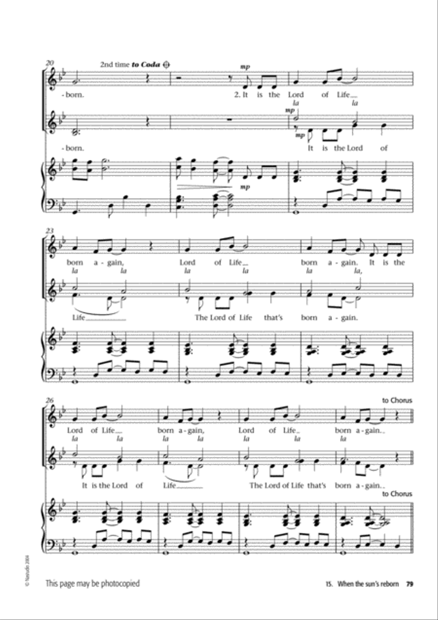 Voiceworks at Christmas Unison Choir scores gallery preview page 16