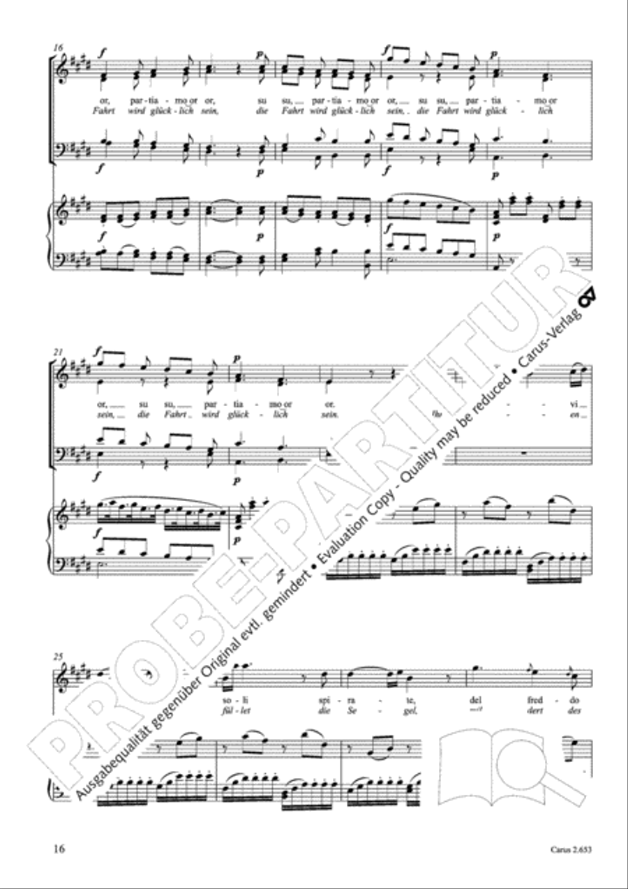 Choral collection Great Opera Choruses - Mozart * Haydn (choir & piano) Choir scores gallery preview page 27