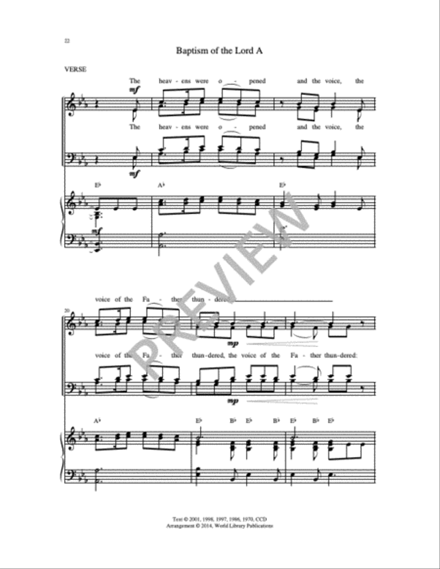 Christmas Gospel Acclamations on Gesù Bambino 4-Part scores gallery preview page 14