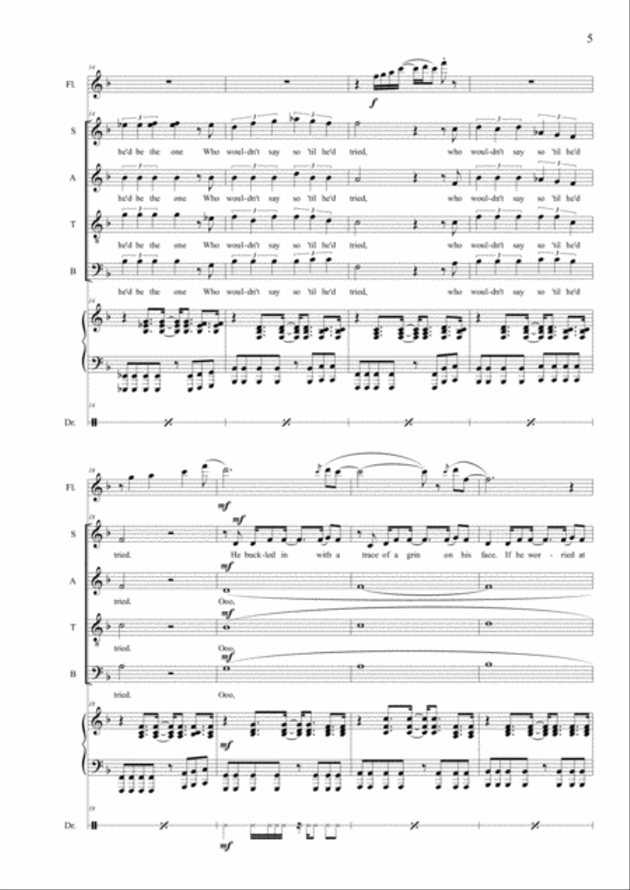 It Couldn't Be Done 4-Part scores gallery preview page 5