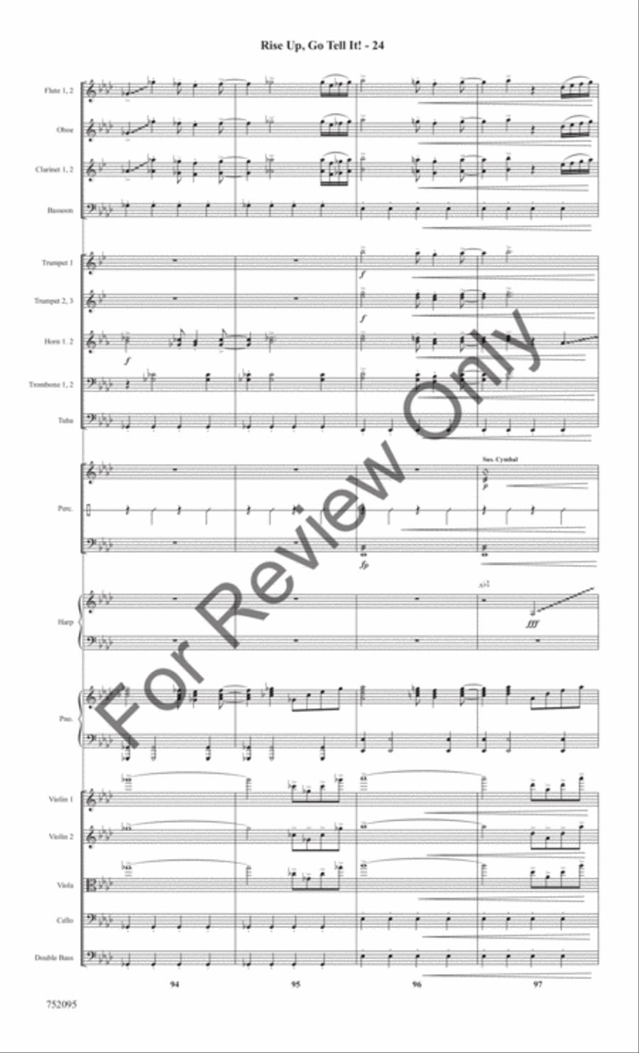 Rise Up, Go Tell It! Rise Up, Go Tell It! Full Orchestra scores gallery preview page 27