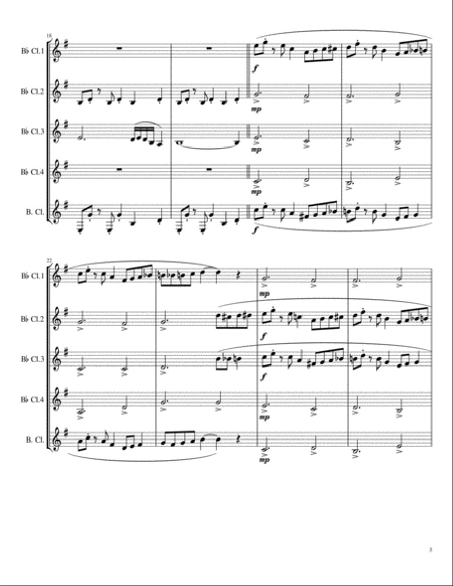 Take Five Woodwind Quintet scores gallery preview page 3