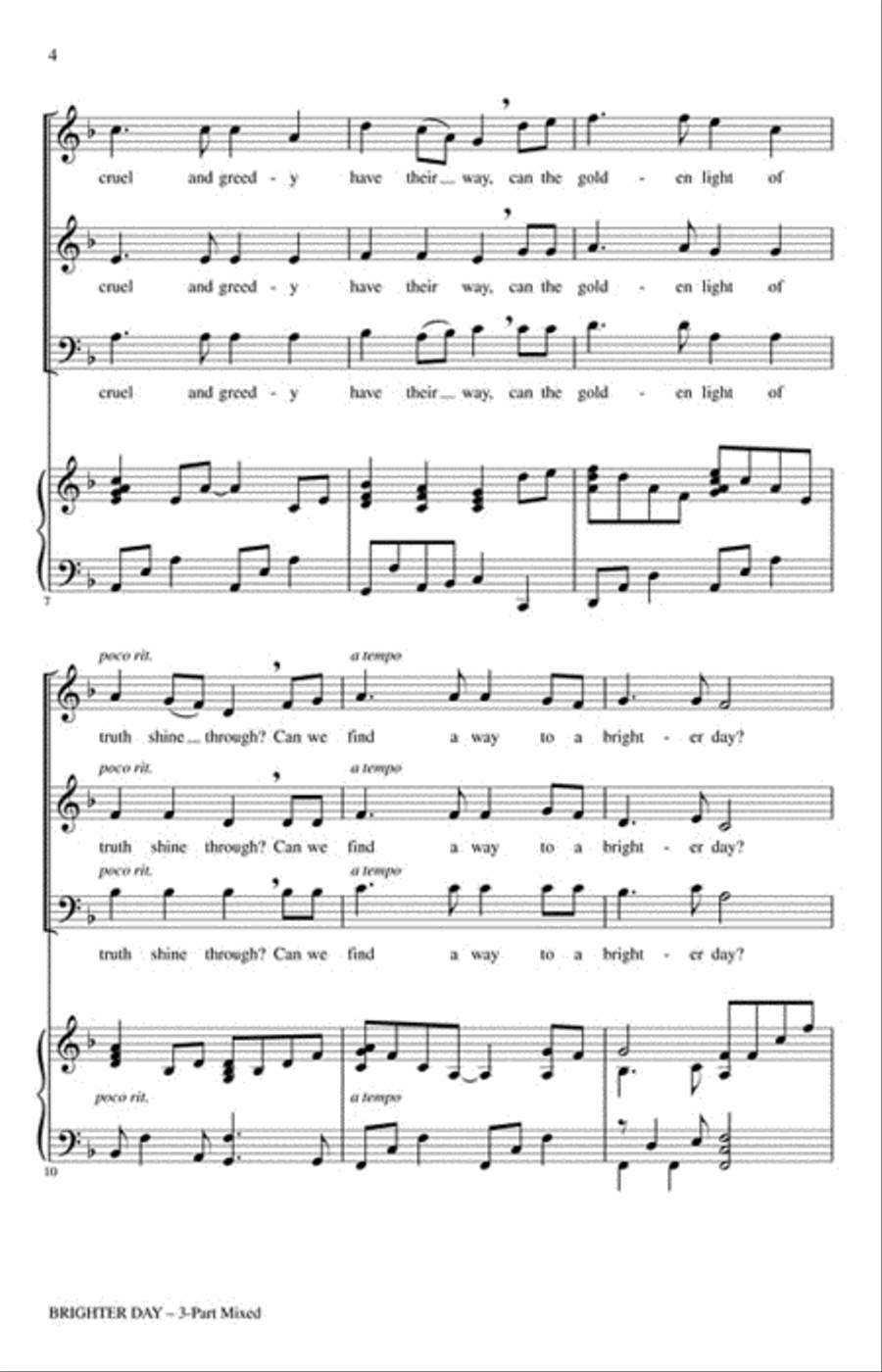 Brighter Day 3-Part scores gallery preview page 3