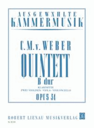 Quintett B-Dur op. 34