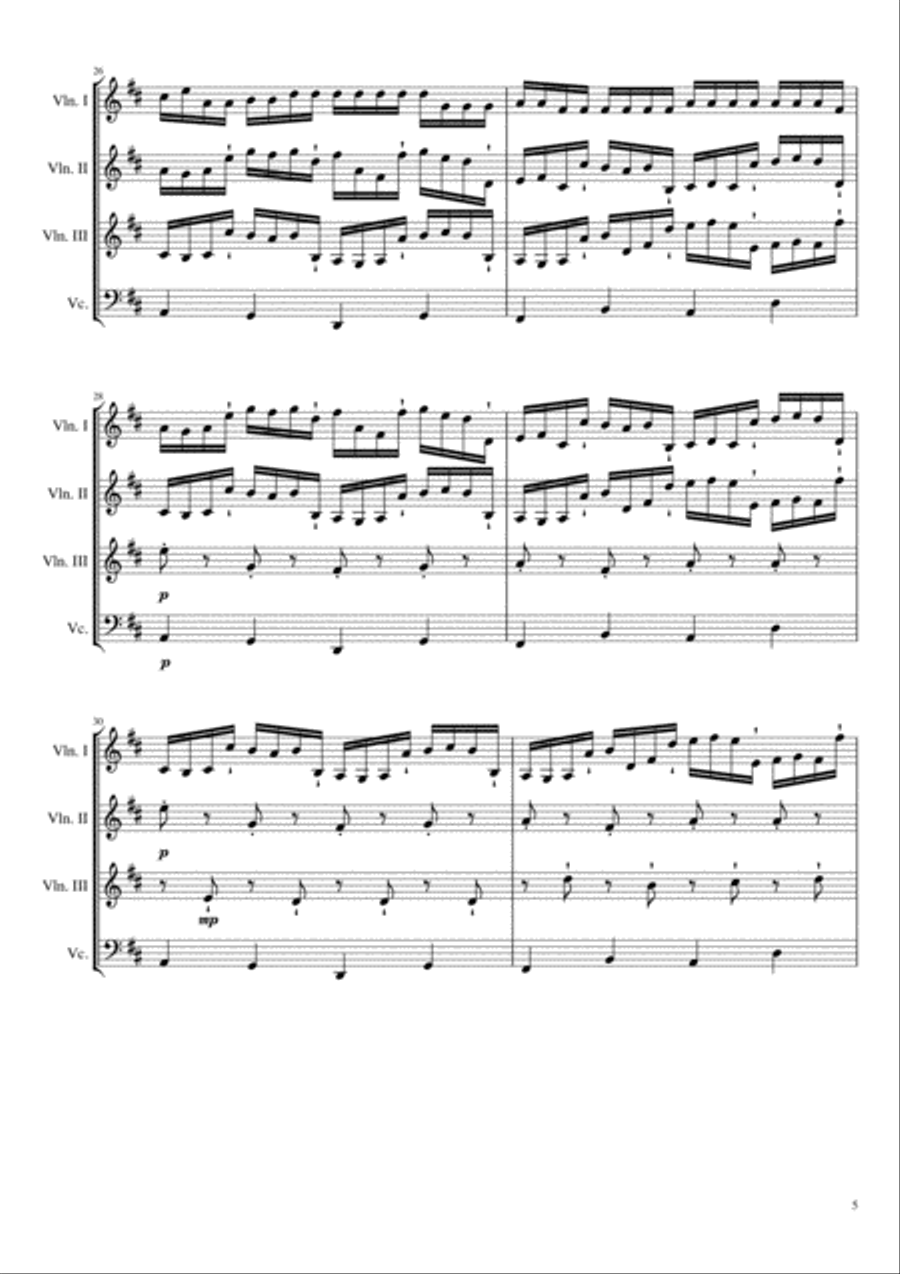 Canon in D Retrograde Version (Score+Parts) Small Ensemble scores gallery preview page 5