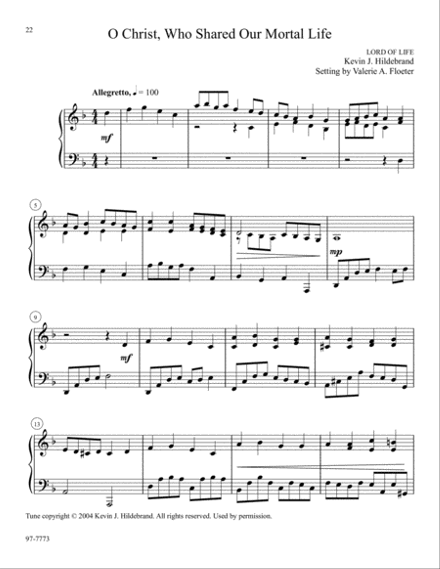 Piano Stylings, Set 3: Hymns for the Church Year Piano Solo scores gallery preview page 7