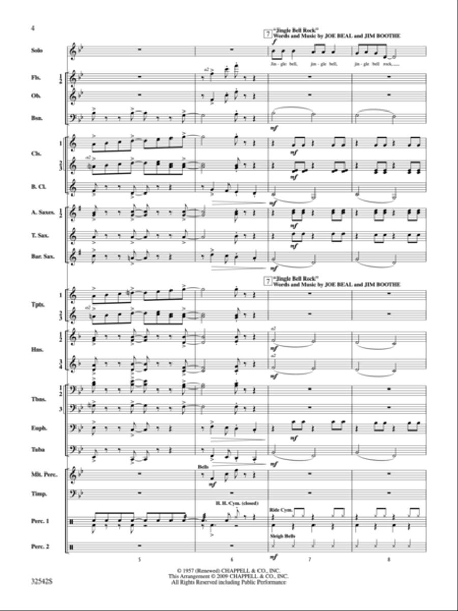 Christmas from the '50s Concert Band scores gallery preview page 3