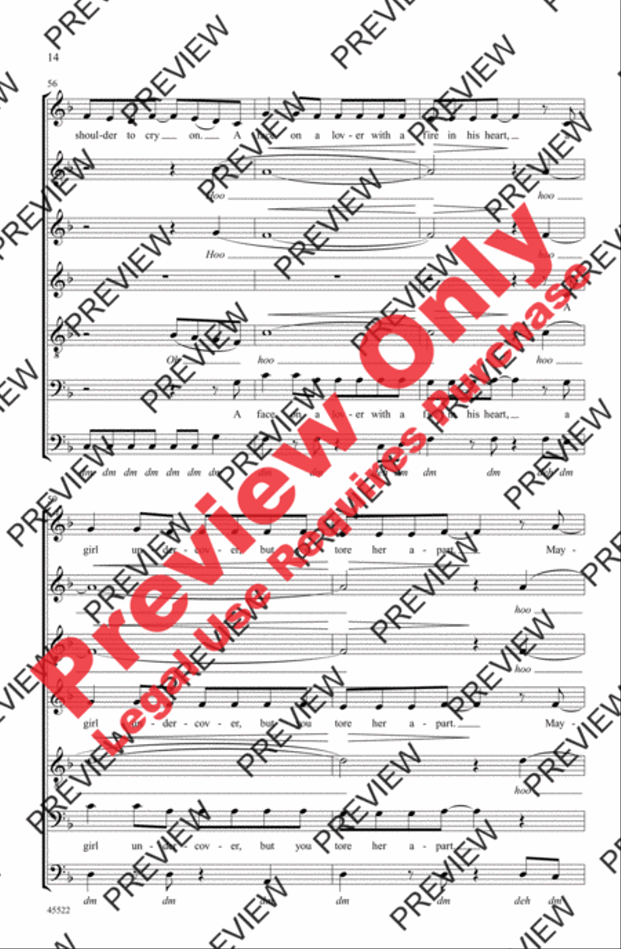 Last Christmas 4-Part scores gallery preview page 14