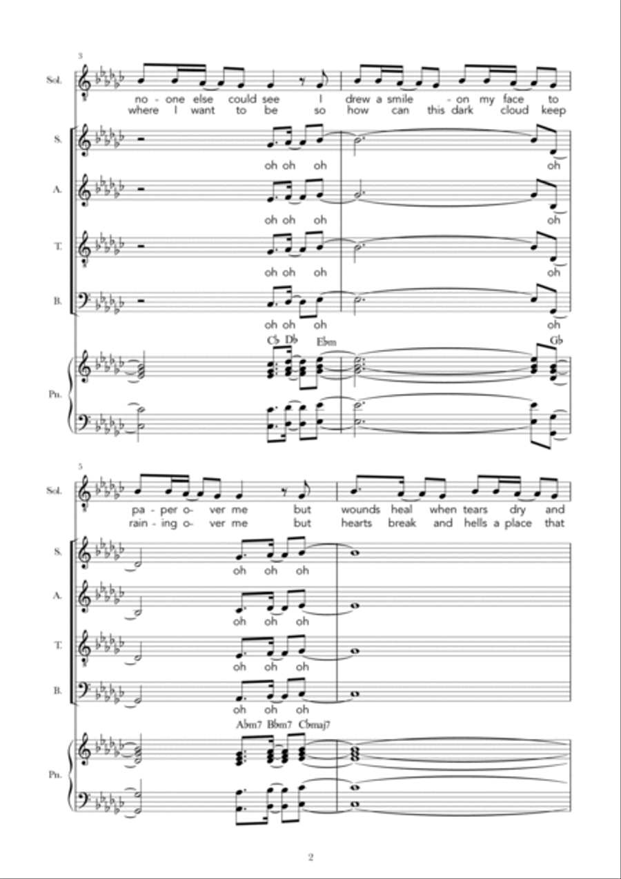 Don't Be So Hard On Yourself 4-Part scores gallery preview page 2