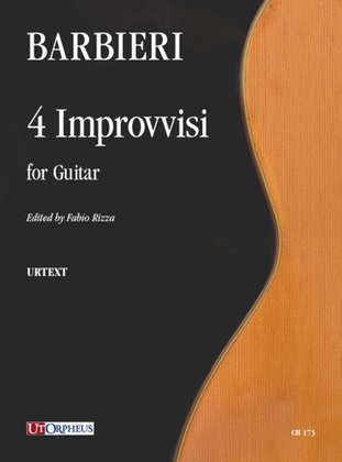 Book cover for 4 Improvvisi for Guitar