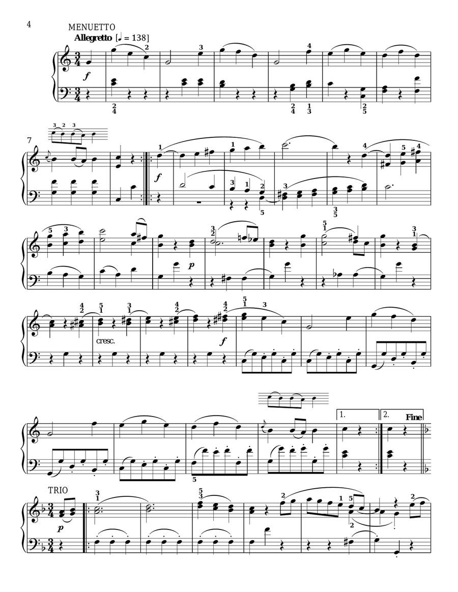Sonatina No. 1 In C Major Piano Solo scores gallery preview page 4