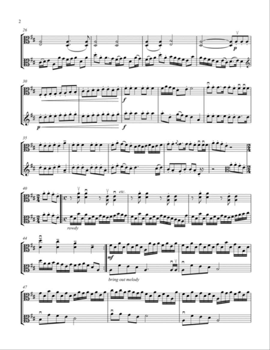 Jingle Bells Jingle Bells String Duet scores gallery preview page 3