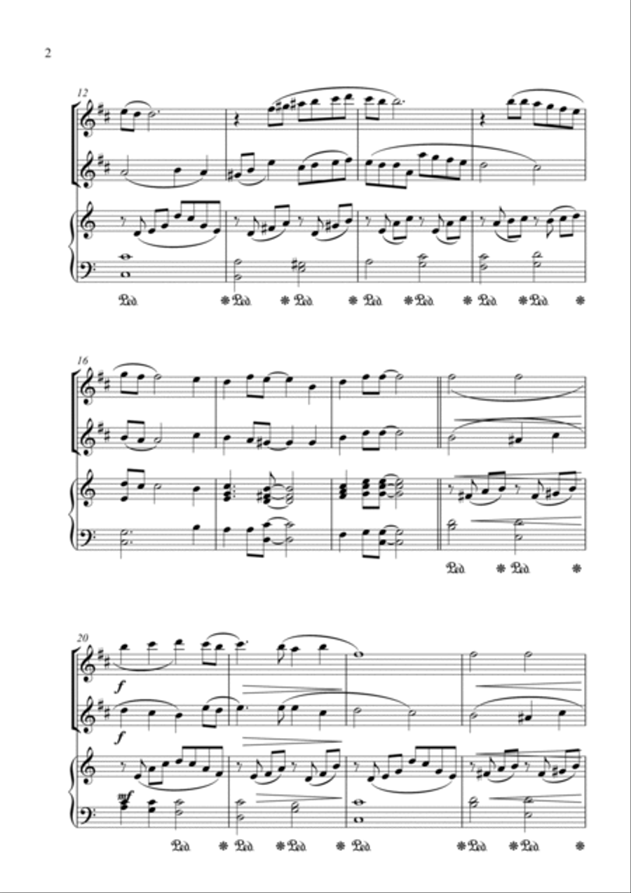 Yesterday Woodwind Duet scores gallery preview page 2