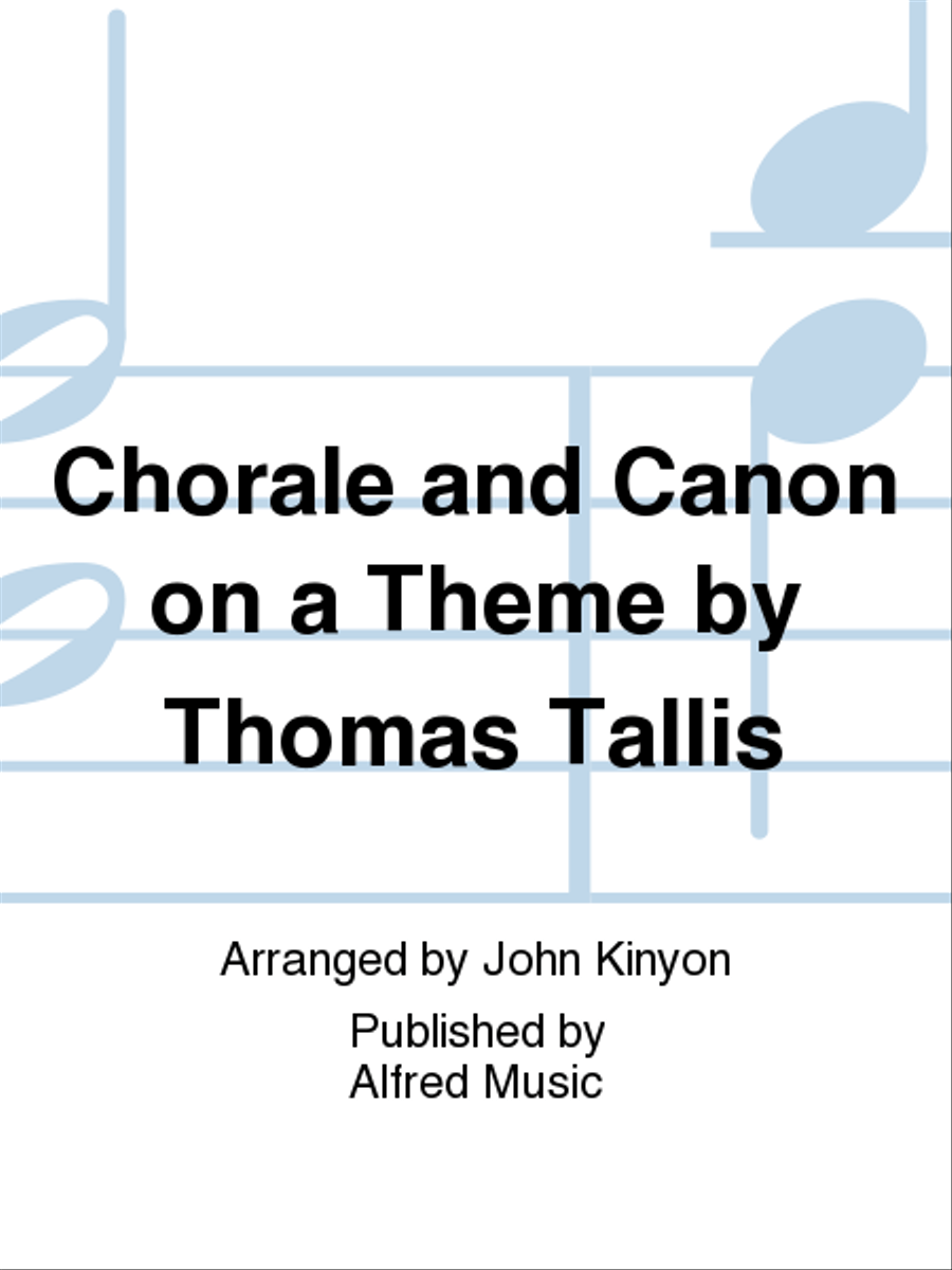Chorale and Canon on a Theme by Thomas Tallis Concert Band scores gallery preview page 1