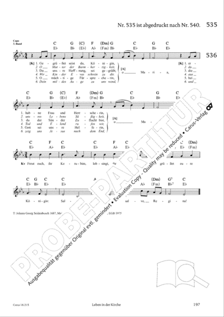 Gitarrenbuch zum Gotteslob Guitar scores gallery preview page 181