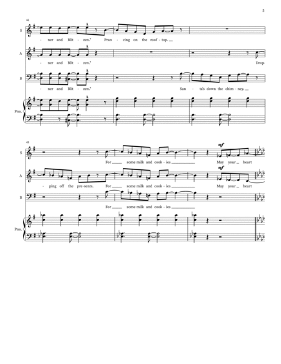 Kid On Christmas 3-Part scores gallery preview page 5
