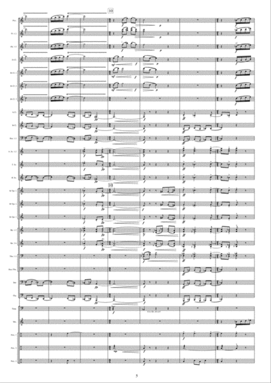Symphonic Suite Concert Band scores gallery preview page 5