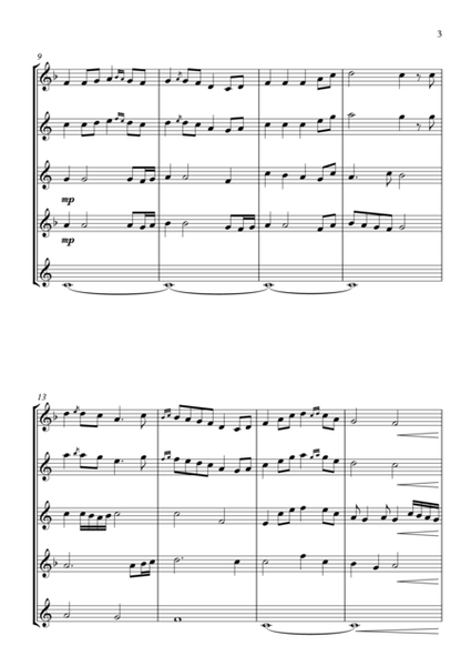 Loch Lomond - for Saxophone Quartet image number null