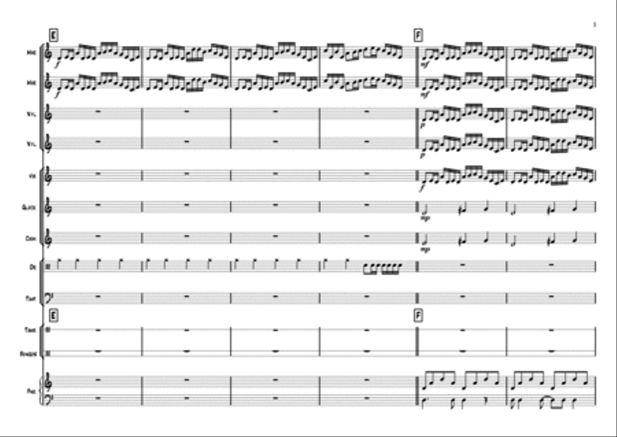 Toss The Feathers Orff Instrument scores gallery preview page 5