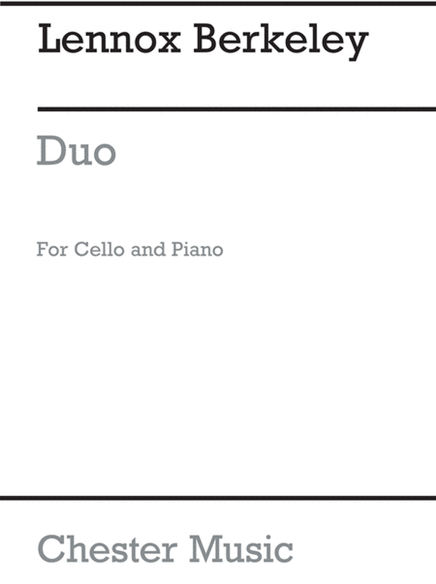 Duo Op.81 No.1 For Cello And Piano